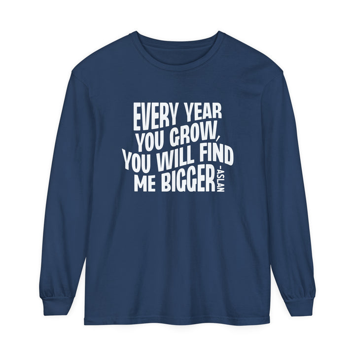 Every Year You Grow Long Sleeve Shirt Long-sleeve Midnight S 