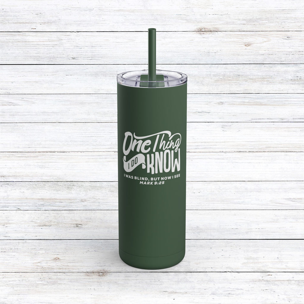 Christian Tumbler Now I See Mug Pine Needle 20oz Matte