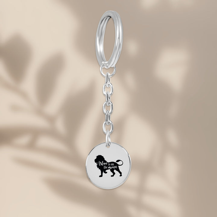 Christian Keychain Aslan Is On The Move Pendant Pendant Keychains