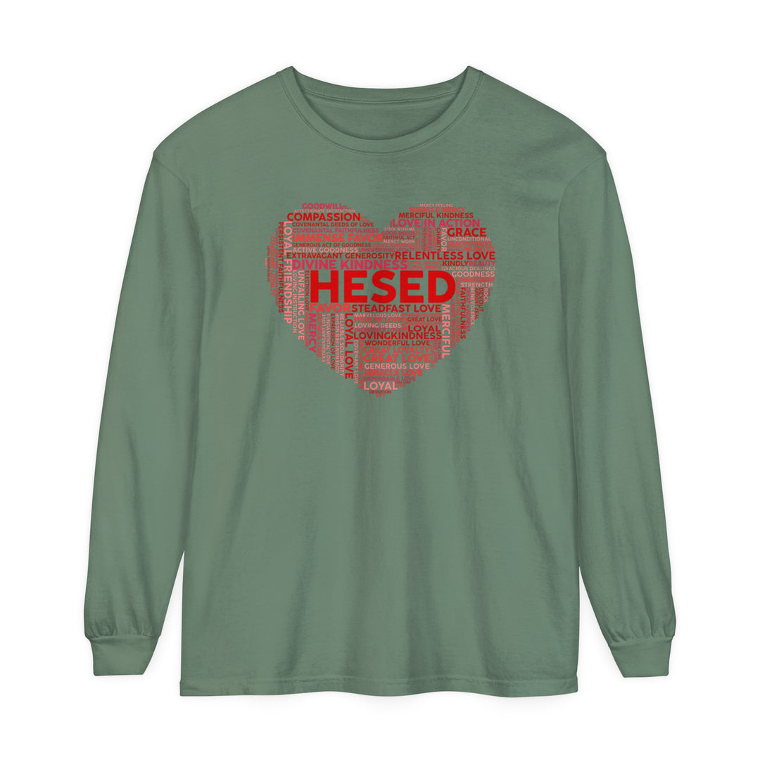 Hesed Heart Cloud Long Sleeve Shirt Long-sleeve Light Green S 