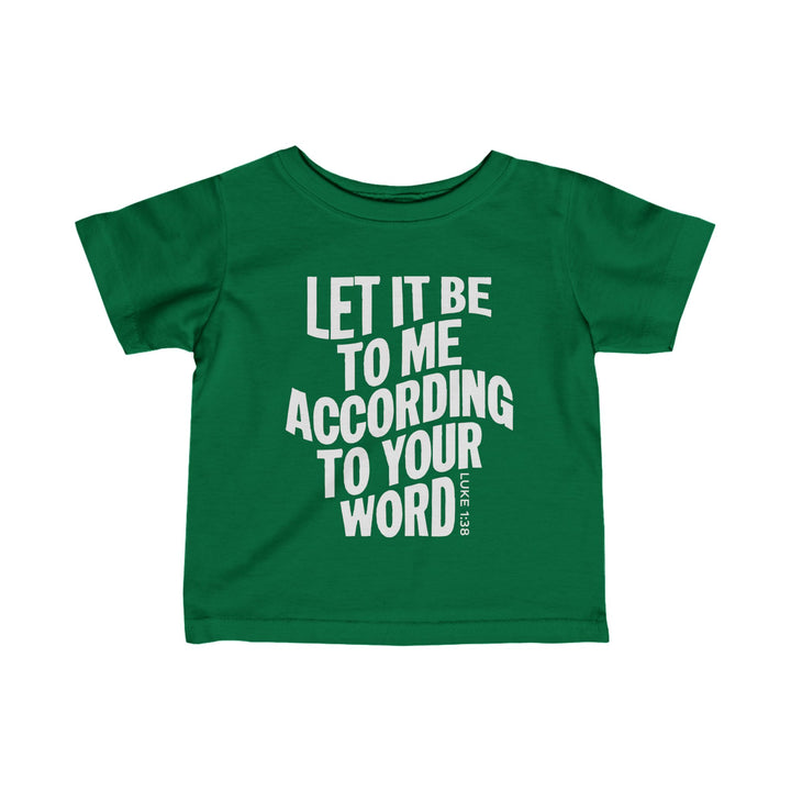 According To Your Word Baby Tee Kids clothes Kelly 6M 