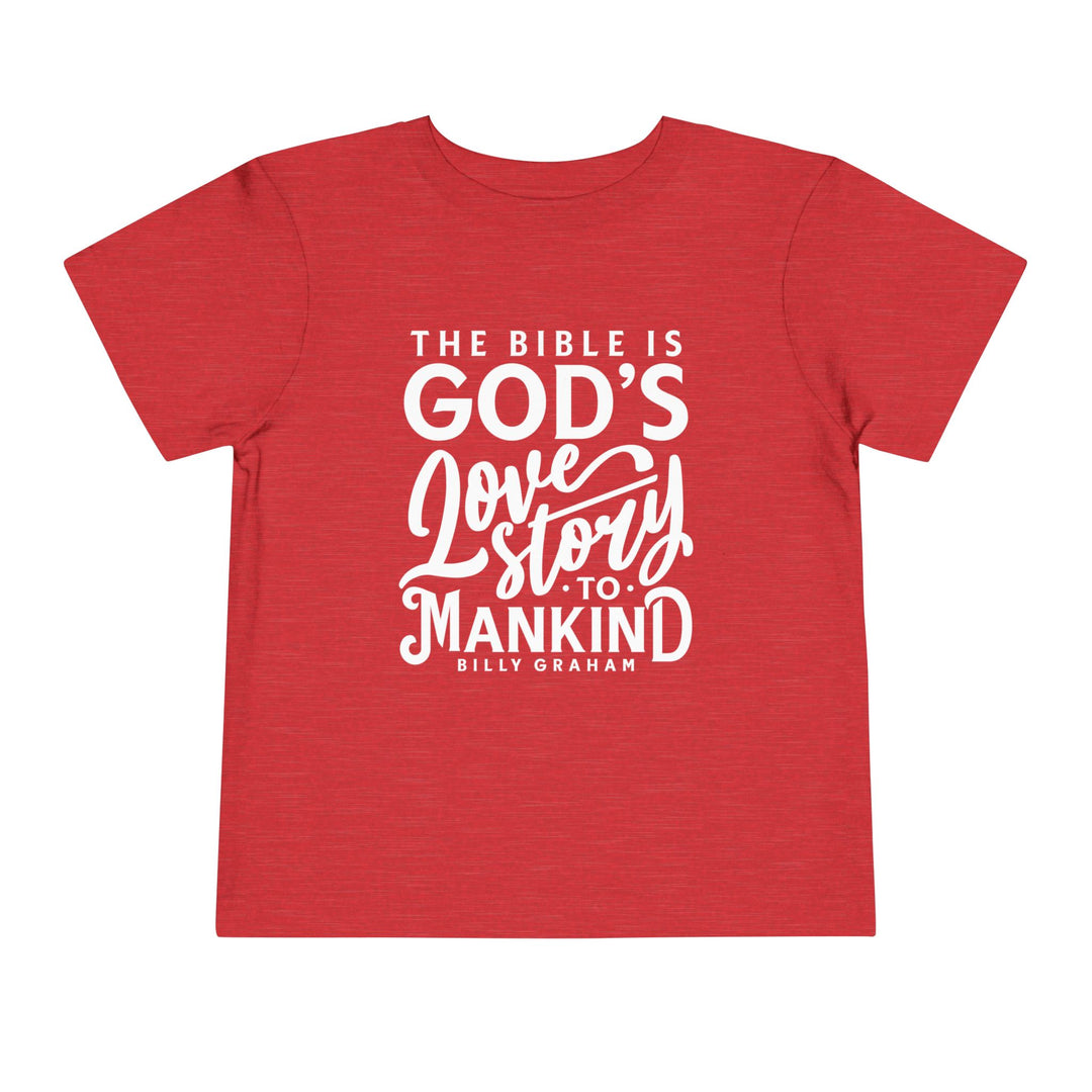 God's Love Story Toddler Tee Kids clothes Heather Red 2T 