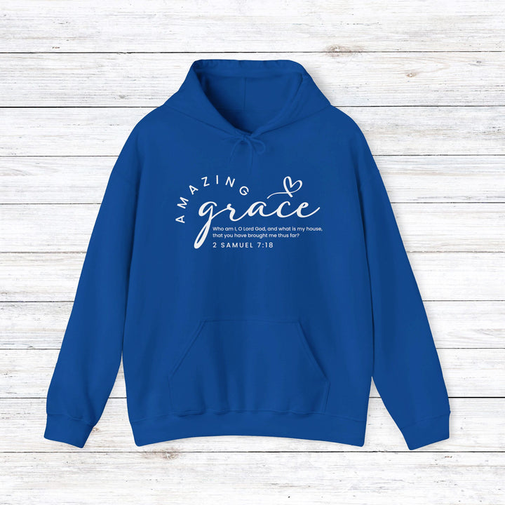 Amazing Grace Heart Hoodie Hoodie Royal S 