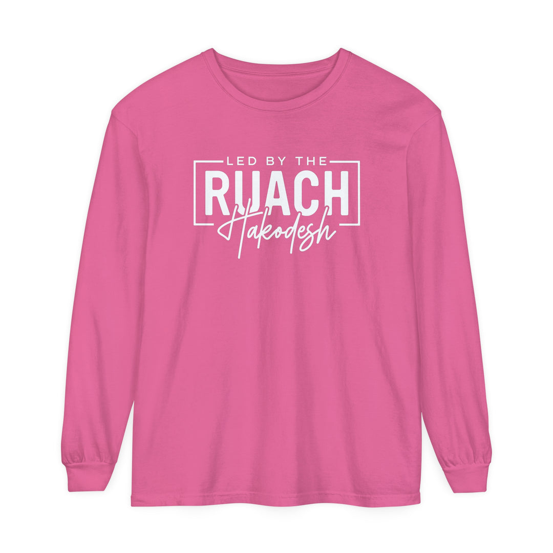 Led By Ruach Hakodesh Long Sleeve Shirt Long-sleeve Crunchberry S 