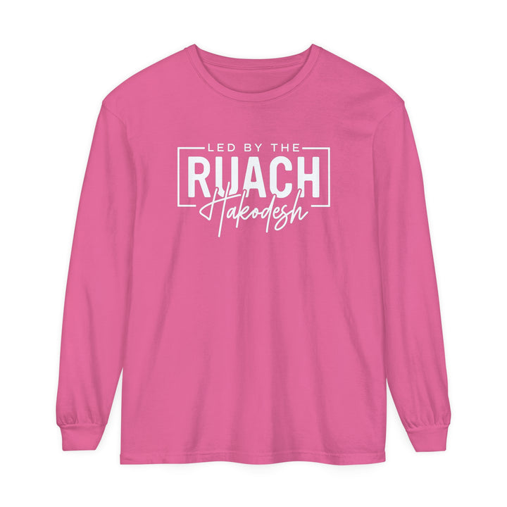 Led By Ruach Hakodesh Long Sleeve Shirt Long-sleeve Crunchberry S 