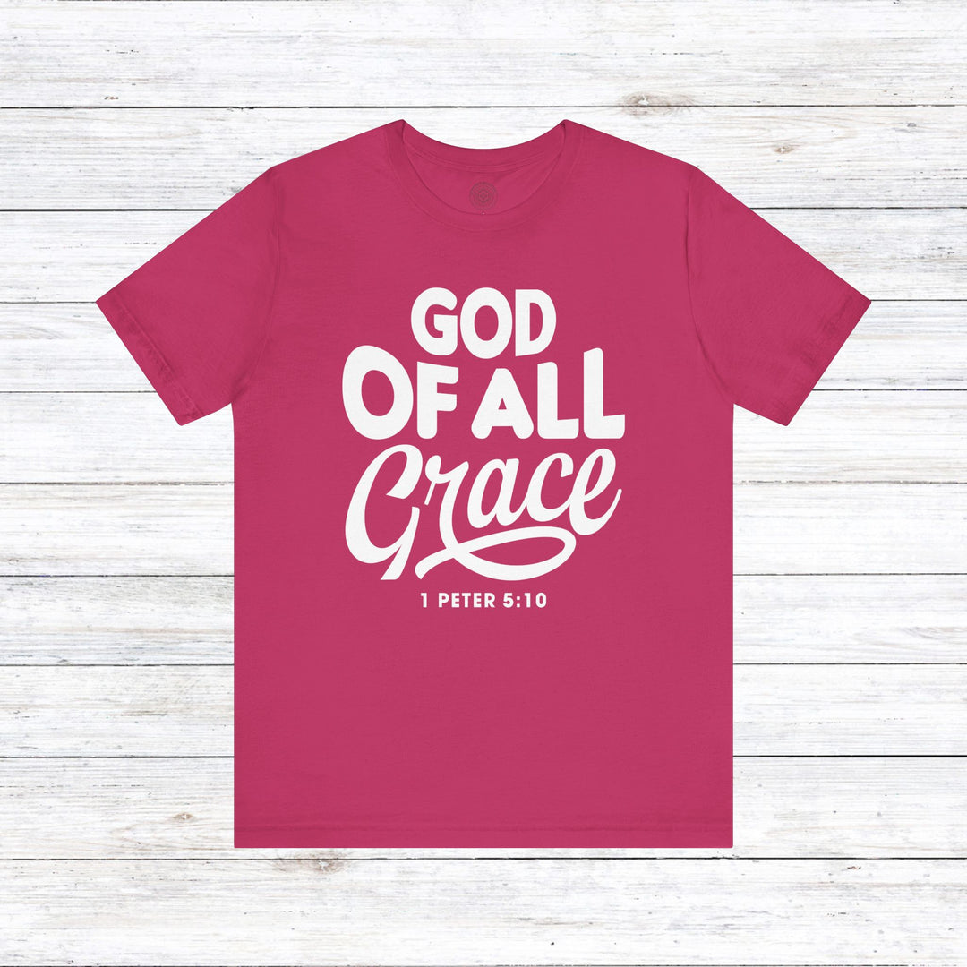 God of All Grace Unisex T-Shirt T-Shirt Berry S 