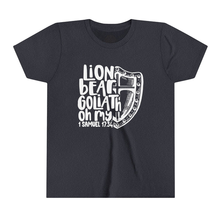 Lion Bear Goliath Oh My Youth T-shirt Kids clothes Heather Navy S 