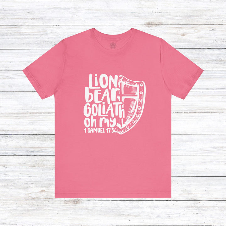 Lion Bear Goliath Oh My Unisex T-Shirt T-Shirt Charity Pink S 