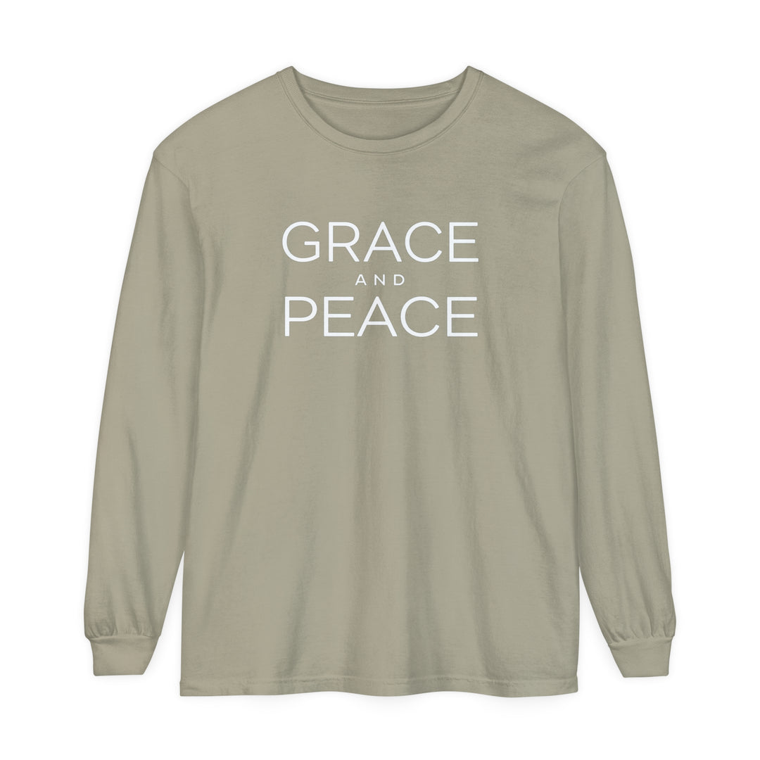 Grace and Peace Long Sleeve Shirt Long-sleeve Sandstone S 