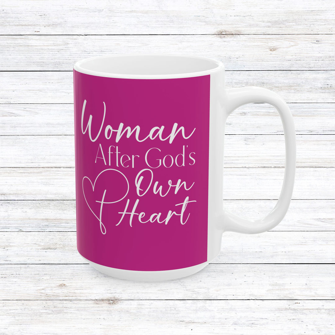 Christian Coffee Mug Woman After God Ceramic Mug 15oz  