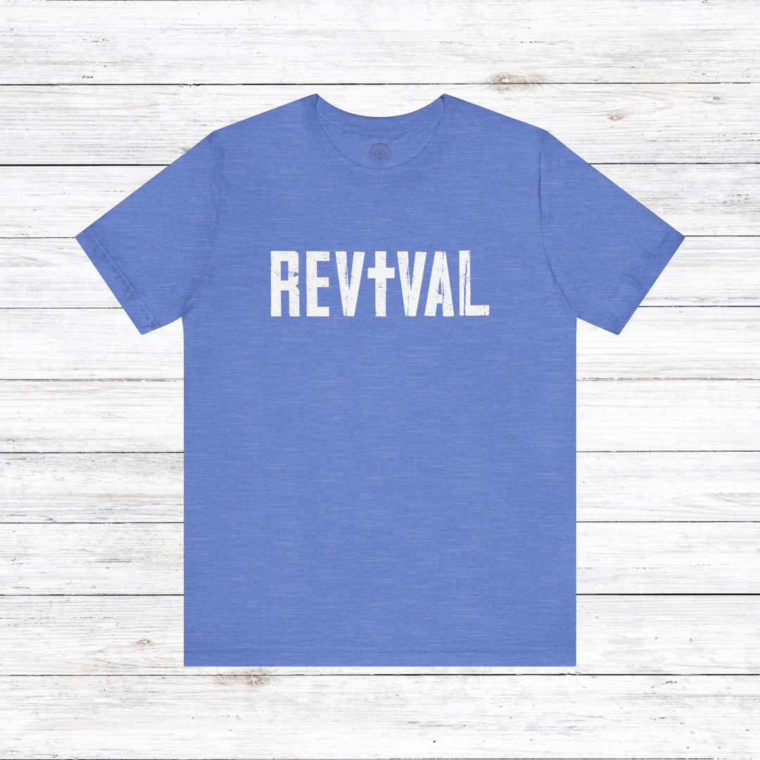 Revival Unisex T-Shirt T-Shirt Heather Columbia Blue S 