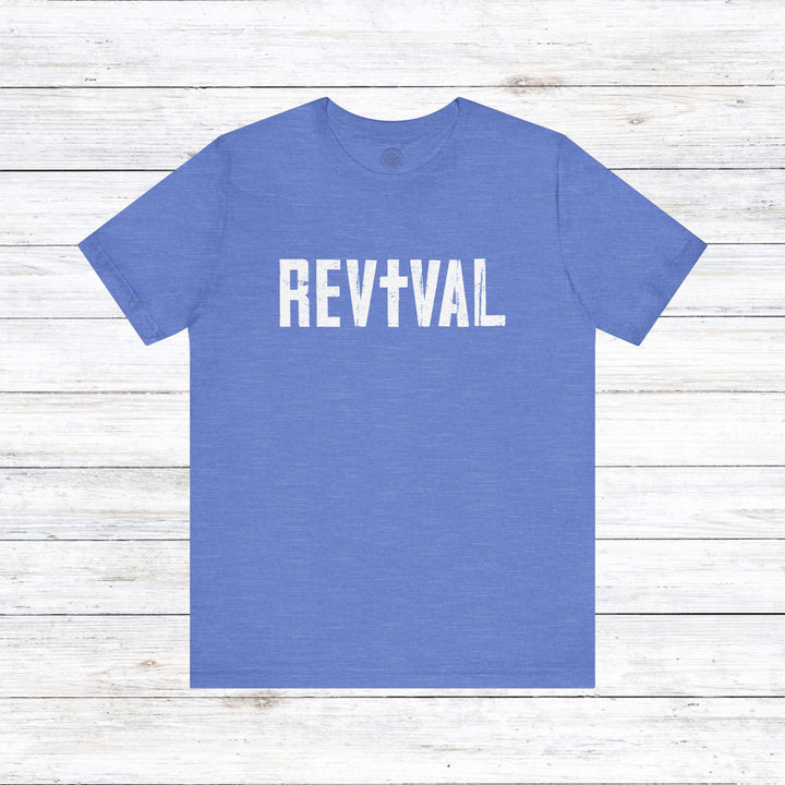 Revival Unisex T-Shirt T-Shirt Heather Columbia Blue S 