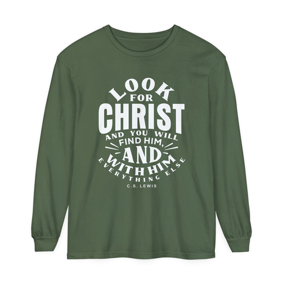 Look For Christ Long Sleeve Shirt Long-sleeve Hemp S 