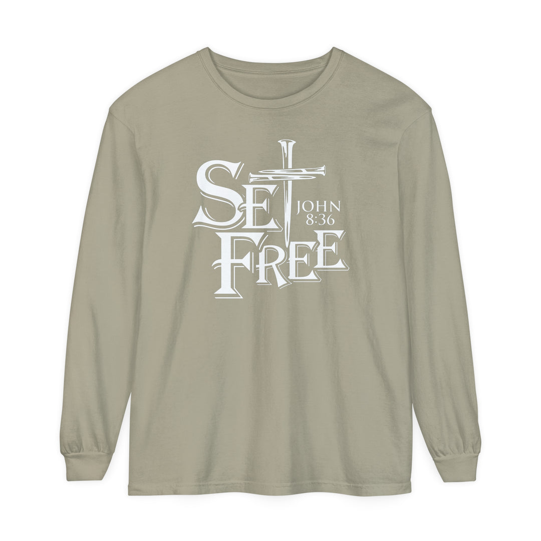 Set Free Long Sleeve Shirt Long-sleeve Sandstone S 