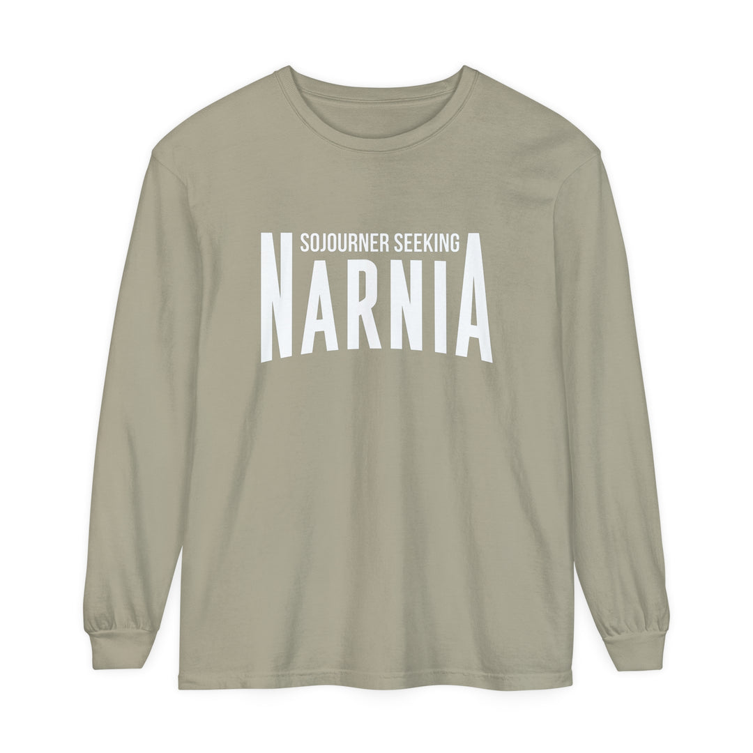 Sojourner Seeking Narnia Long Sleeve Shirt Long-sleeve Sandstone S 