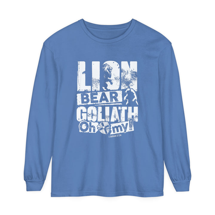 Lion Bear Goliath Long Sleeve Shirt Long-sleeve Flo Blue S 