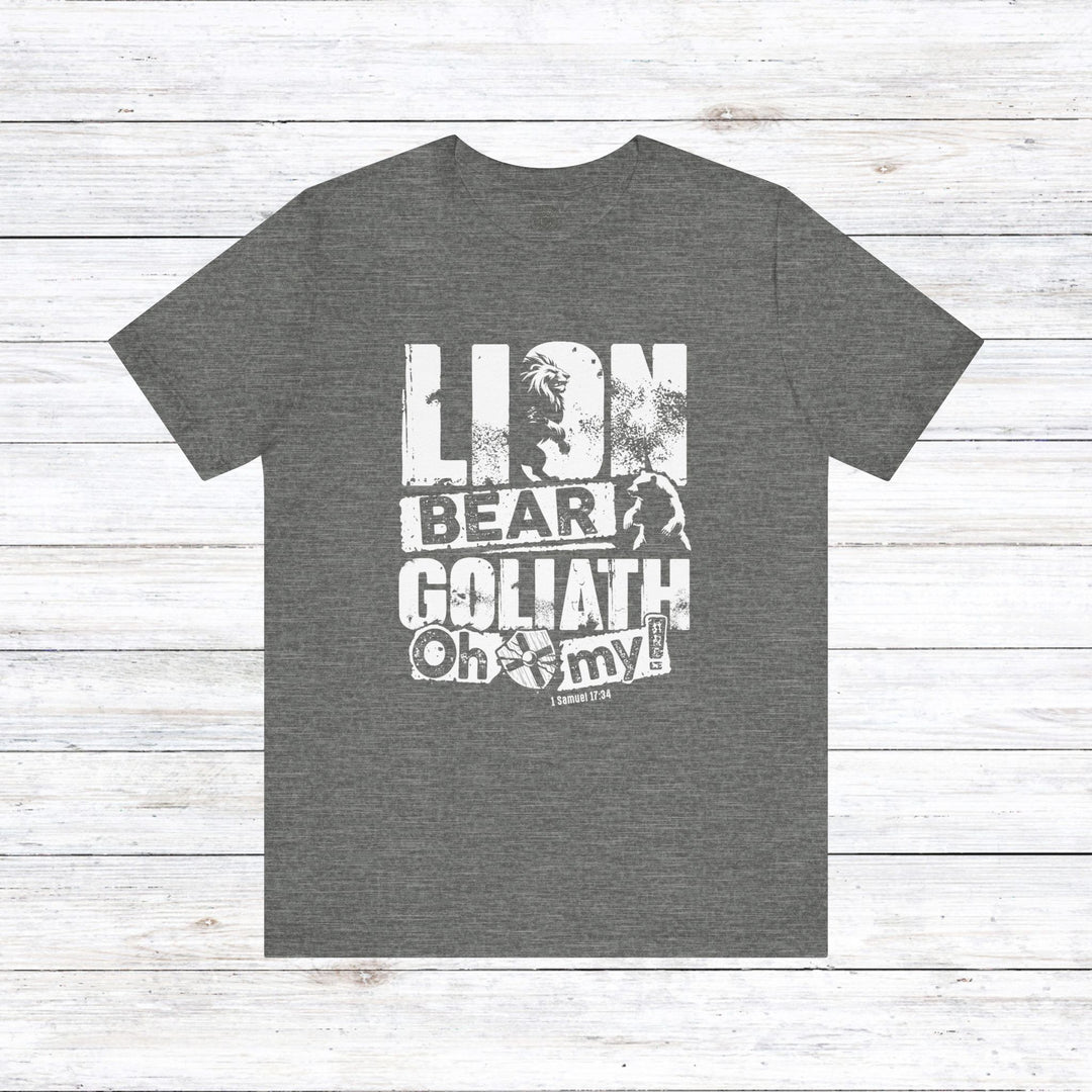 Lion, Bear, Goliath Unisex T-Shirt T-Shirt Deep Heather S 