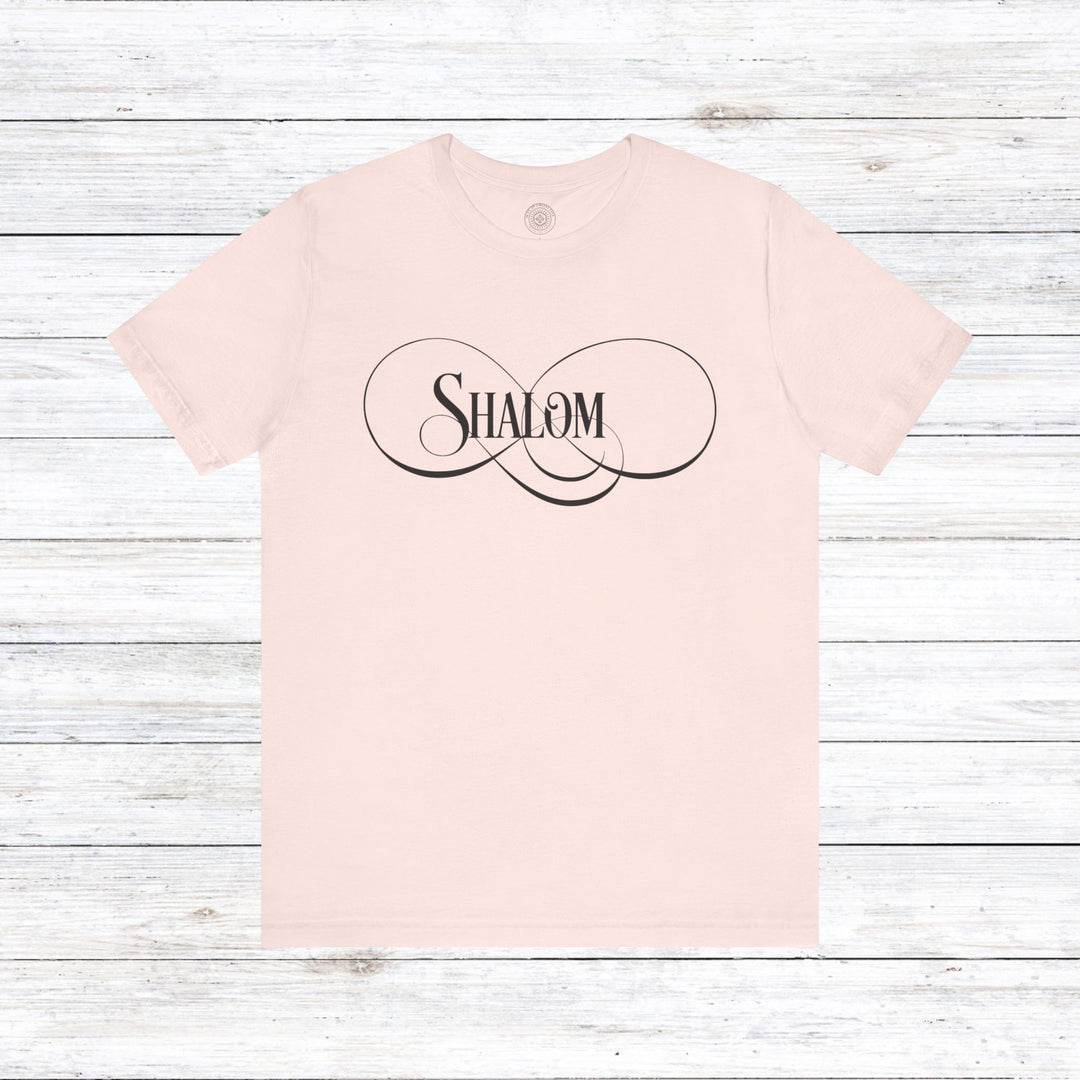 Shalom Script Unisex T-Shirt T-Shirt Soft Pink S 