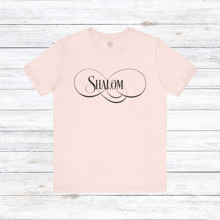 Shalom Script Unisex T-Shirt T-Shirt Soft Pink S 