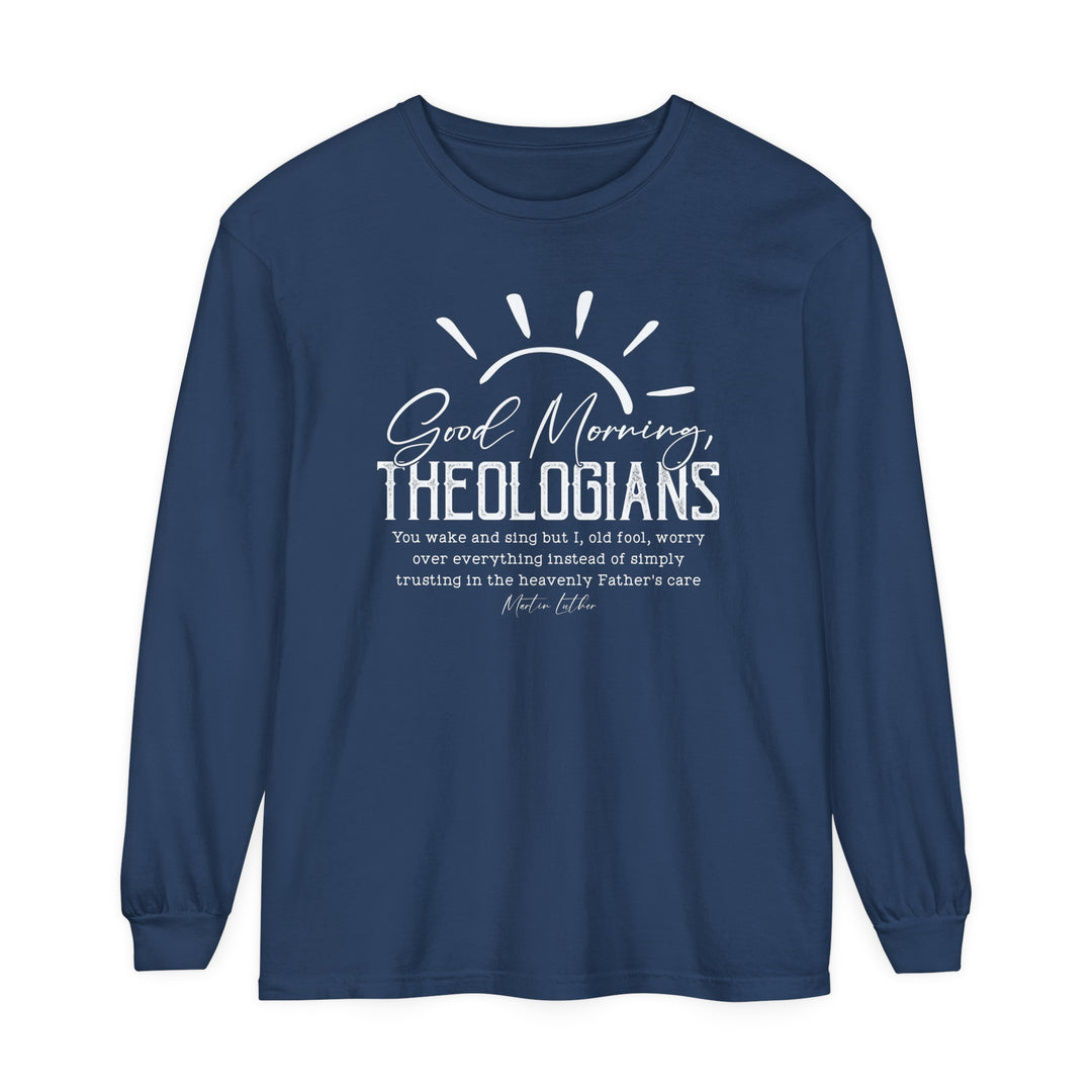 Good Morning Theologians Long Sleeve Shirt Long-sleeve Midnight S 