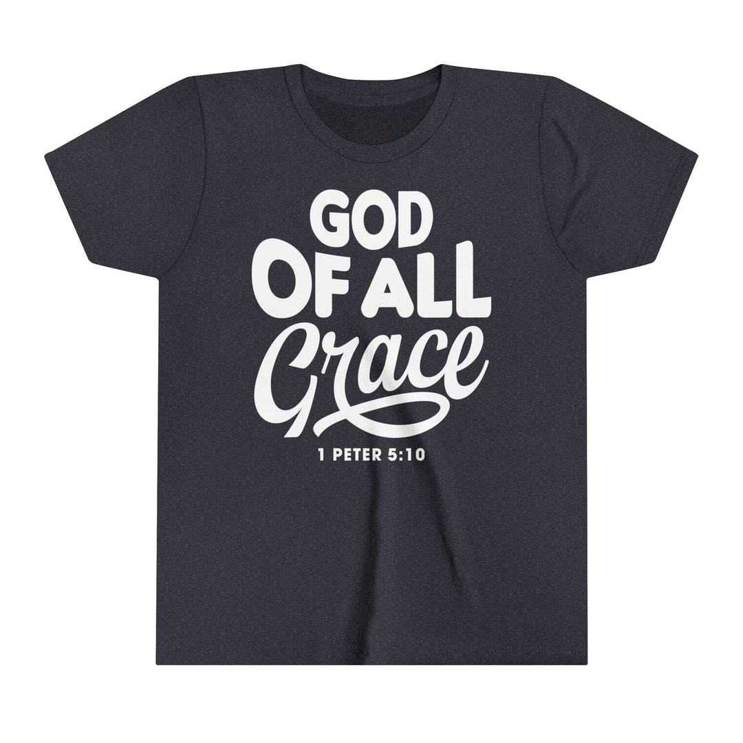 God of All Grace Youth T-shirt Kids clothes Heather Navy S 