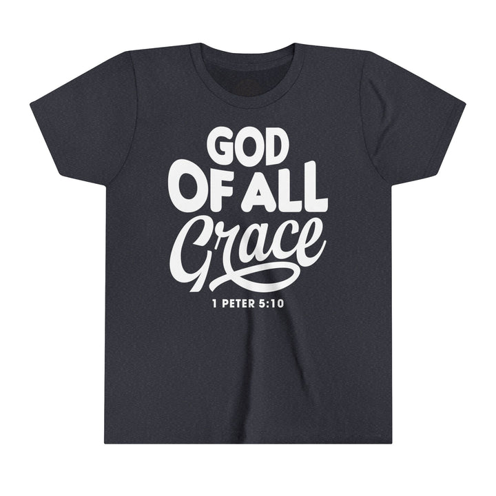 God of All Grace Youth T-shirt Kids clothes Heather Navy S 