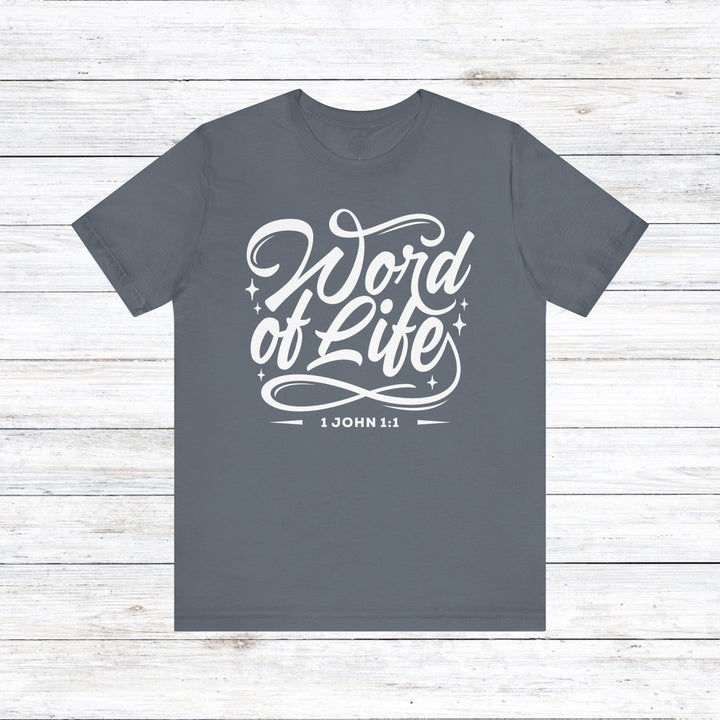 Word of Life Unisex T-Shirt T-Shirt Steel Blue S 