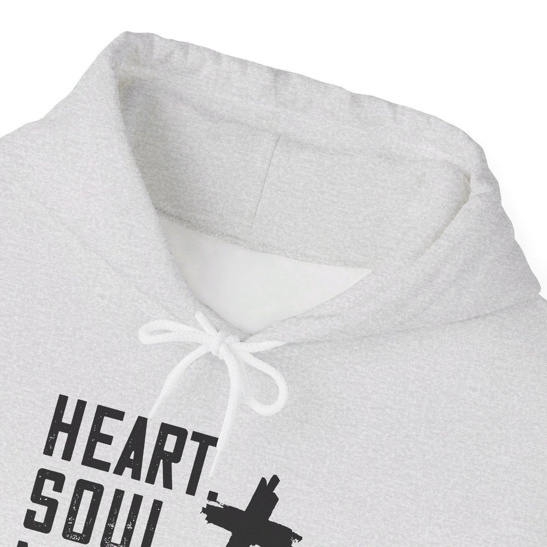 Heart Soul Mind Strength Cross Hoodie Hoodie   