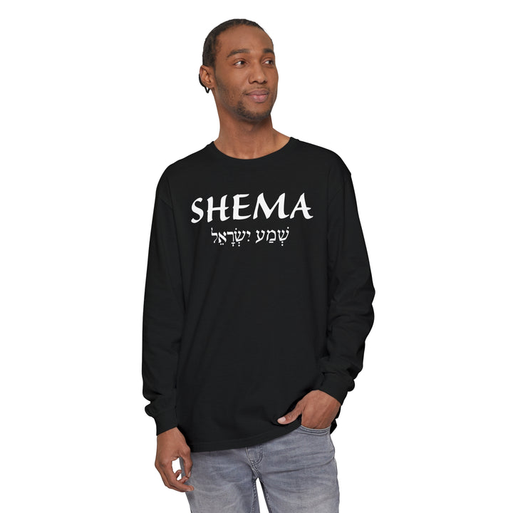 Shema Hebrew Long Sleeve Shirt Long-sleeve   