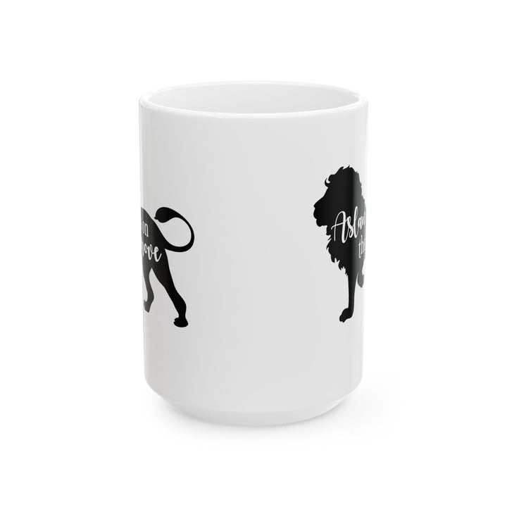 Christian Coffee Mug Aslan Is On The Move Ceramic Mug   