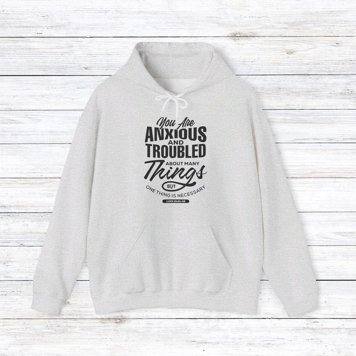 Anxious And Troubled Hoodie Hoodie Ash S 