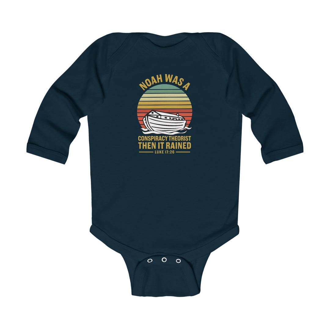 Noah Conspiracy Infant Long Sleeve Bodysuit Kids clothes Navy NB (0-3M) 