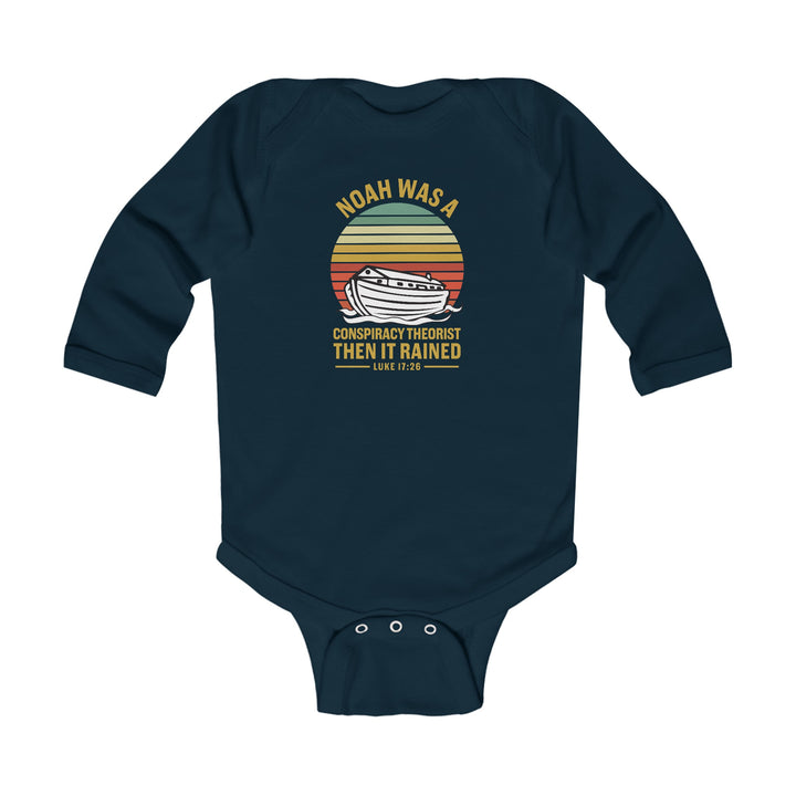 Noah Conspiracy Infant Long Sleeve Bodysuit Kids clothes Navy NB (0-3M) 