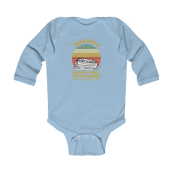 Noah Conspiracy Infant Long Sleeve Bodysuit Kids clothes Light Blue NB (0-3M) 