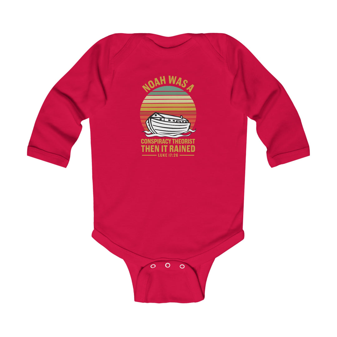 Noah Conspiracy Infant Long Sleeve Bodysuit Kids clothes Red NB (0-3M) 