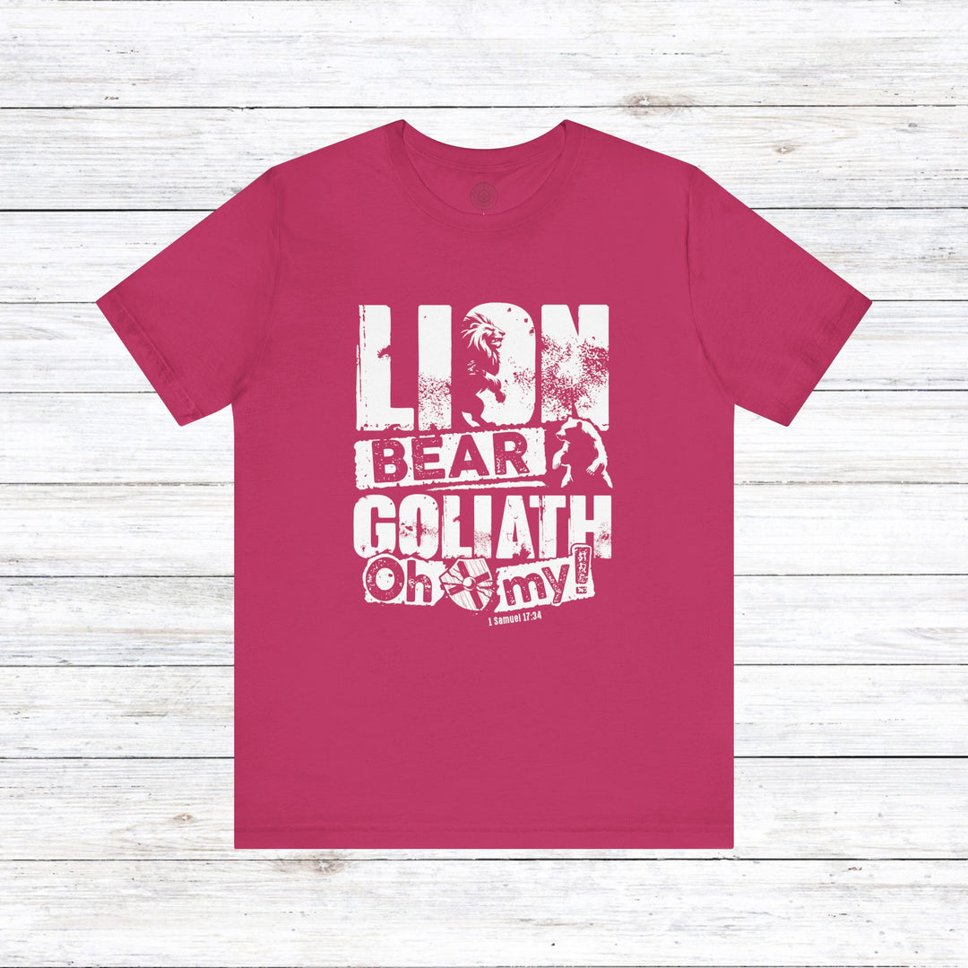 Lion, Bear, Goliath Unisex T-Shirt T-Shirt Berry S 