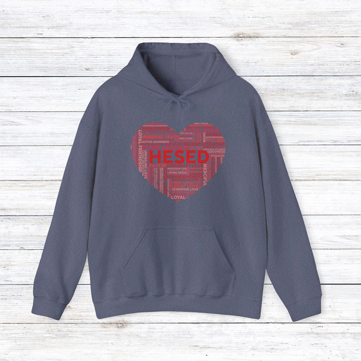 Hesed Heart Cloud Hoodie Hoodie Heather Navy S 