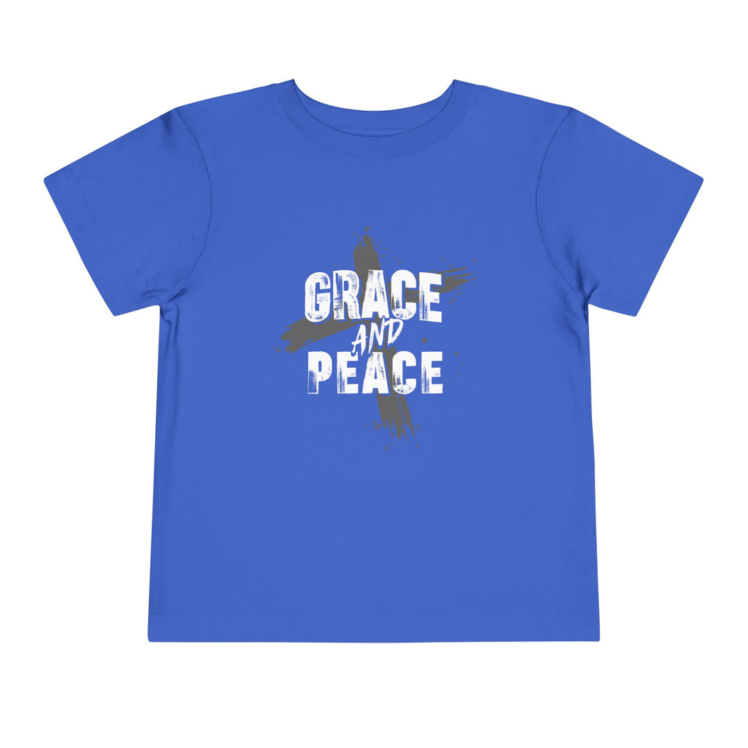 Grace and Peace Cross Toddler Tee Kids clothes True Royal 2T 