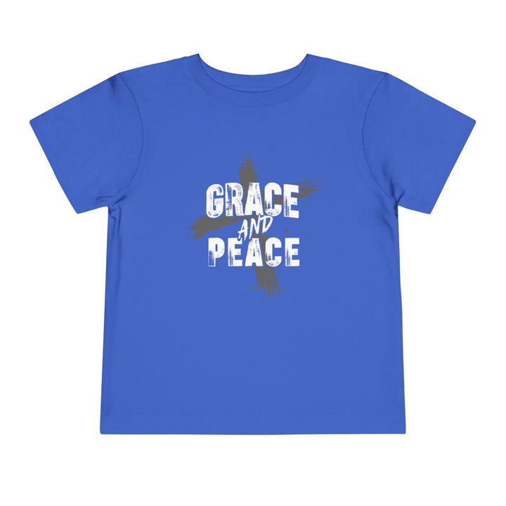 Grace and Peace Cross Toddler Tee Kids clothes True Royal 2T 