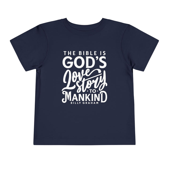 God's Love Story Toddler Tee Kids clothes Navy 2T 