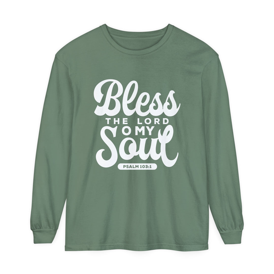 Bless The Lord Long Sleeve Shirt Long-sleeve Light Green S 