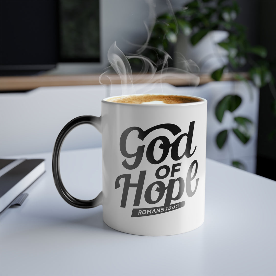 Christian Coffee Mug God of Hope Color Morphing Mug   