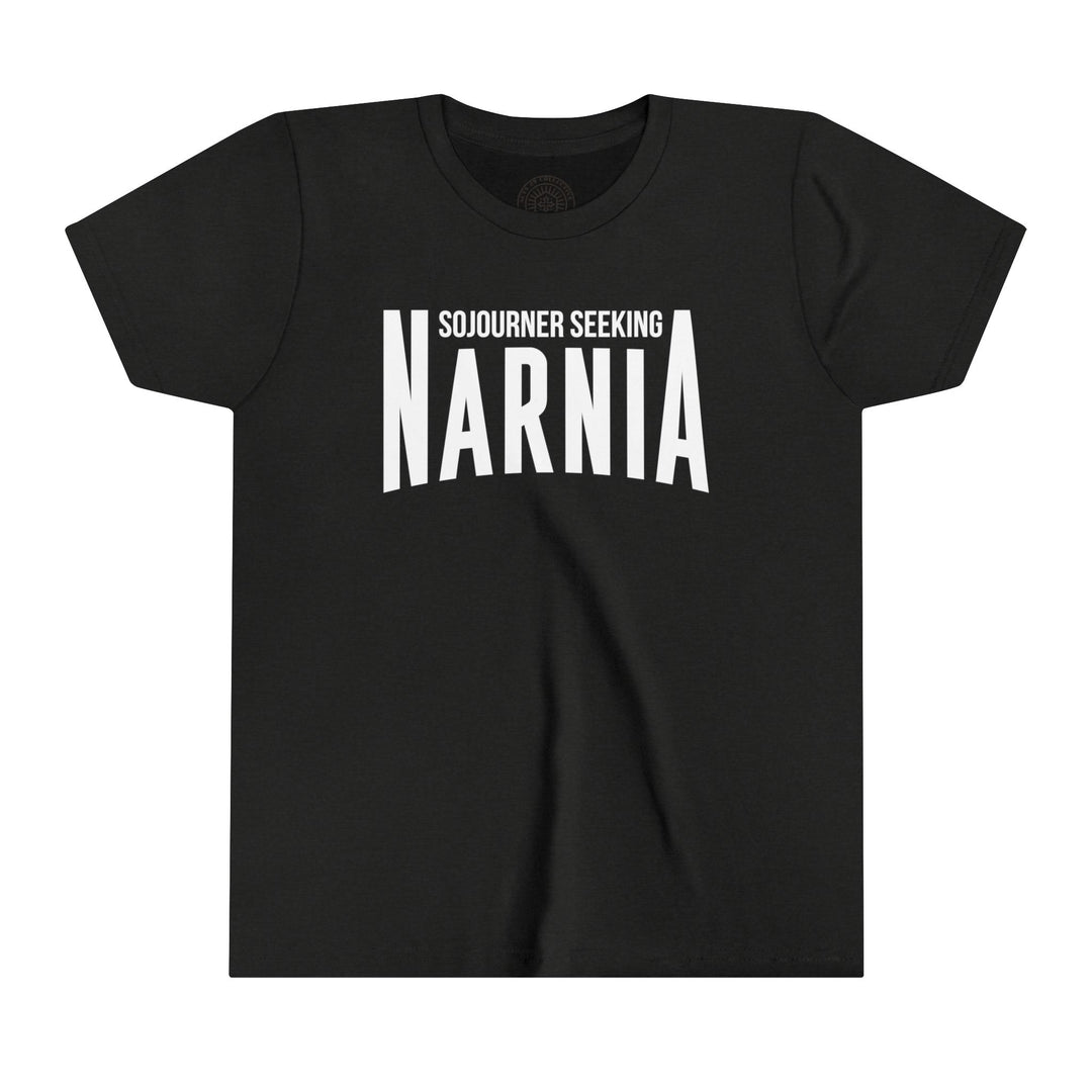 Sojourner Seeking Narnia Youth T-Shirt Kids clothes Black Heather S 