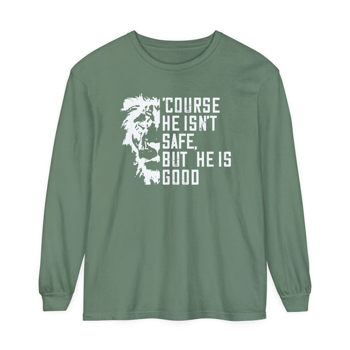 'Course He Isn't Safe Long Sleeve Shirt Long-sleeve Light Green S 