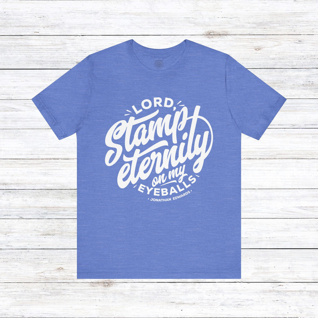 Stamp Eternity Unisex T-Shirt T-Shirt Heather Columbia Blue S 