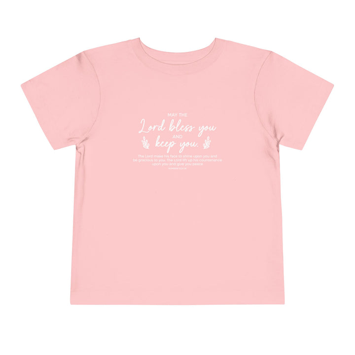 Bless and Keep You Toddler Tee Kids clothes Pink 2T 