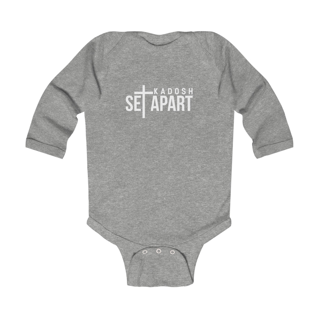 Set Apart Kadosh Infant Long Sleeve Bodysuit Kids clothes Heather NB (0-3M) 