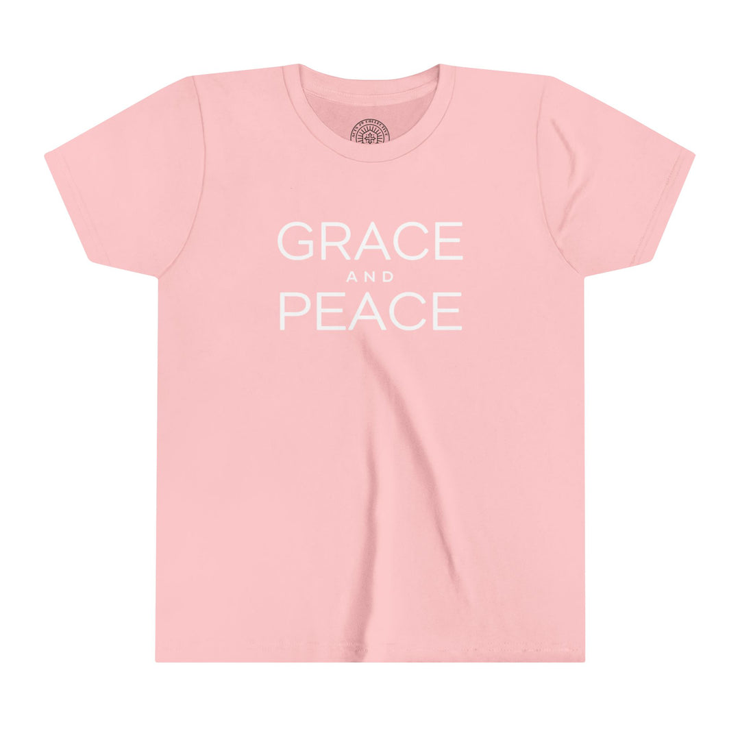 Grace and Peace Youth T-shirt Kids clothes Pink S 