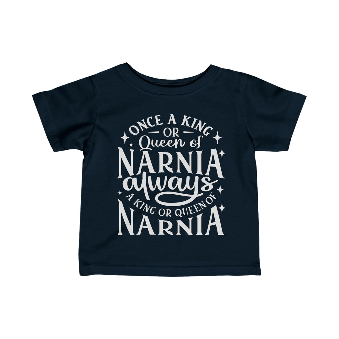 King or Queen of Narnia Baby Tee Kids clothes Navy 6M 