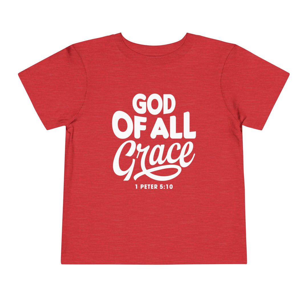 God of All Grace Toddler Tee Kids clothes Heather Red 2T 